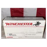 45 AUTO WINCHESTER 185 GRAIN  50 rounds - NOS