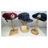 6 MILITARY FIELD HATS