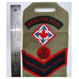 ROYAL BRITISH ARMY ARM BAND INSIGNIA - QUEEN