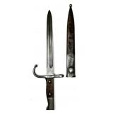 TURKISH MODEL 1890 BAYONET & SCABBARD