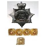 BRITISH OFFICER PIPS & BADGE