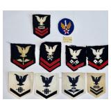 VINTAGE MILITARY INSIGNIA SHOULDER PATCH LOT
