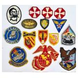 VINTAGE MILITARY INSIGNIA SHOULDER PATCH LOT
