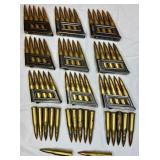 WWII 1938 GERMAN 8mm M30 SCHARFE AMMO - 62 rounds