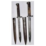 (2) CZECH BAYONET & SCABBARD