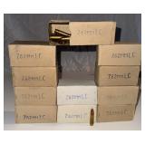7.62mm LC  AMMUNITION - 10 FULL BOXES