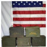 (10) METAL AMMO CANS