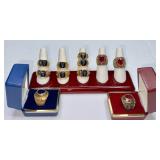 11 MILITARY THEME RINGS