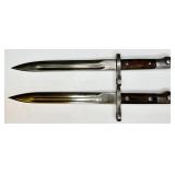 (2) MAISER BAYONET & SCABBARD