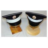 BRITISH CANADIAN MILITARY UNIFORM DRESS HATS (12)