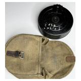 WW II RUSSIAN DRUM POUCH - PPSH 42