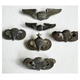 STERLING SILVER PARA TROOPER & AVIATOR WINGS