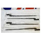 (4) MOSIN M1891 SOCKET SPIKE BAYONET 4 SIDES - NOS