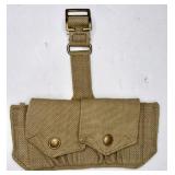 1952 BRITISH P37 WEBBING DOUBLE AMMO POUCH