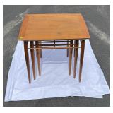 3 MCM HERITAGE HENREDON WALNUT NESTING TABLES
