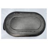 LAUFFER ENAMELED CAST IRON 12" OVAL DUTCH OVEN