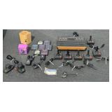ATARI VIDEO COMPUTER SYSTEM 6 GAMES 8 CONTROLLERS