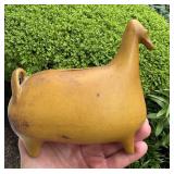 BENNINGTON STYLIZED HORSE POTTERY BANK #1600 - MCM