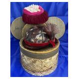 6 BEAUTIFUL VINTAGE LADIES HATS