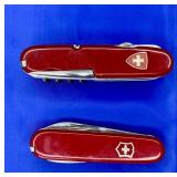 2 VINTAGE SWISS ARMY POCKET KNIVES