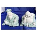 SHAFFORD PORCELAIN BUDDAH & WISE OLD MAN JAPAN