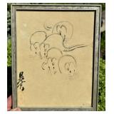 SHIBATA ZESHIN 1807-1891 JAPANESE PRINT WHITE MICE