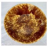 LARGE BENNINGTON POTTERY BOWL SPONGE SPATTER