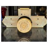 ANTIQUE BRONZE LOCKING DOOR KNOB SET - 1899