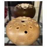 SIGNED W. J. GORDY FLOWER FROG POTTERY VASE