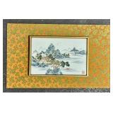 LARGE CHINESE PORCELAIN TILE ART