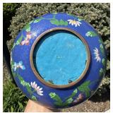 VINTAGE CLOISONNE ENAMEL BOWL - FLOWERS