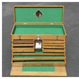 VINTAGE GERSTNER & SONS 11 DRAWER OAK TOOL CHEST