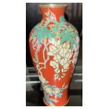 VINTAGE JAPANESE CLOISONNE ENAMEL VASE - WISTERIA