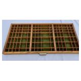 VINTAGE WOOD PRINTERS TRAY LETTERPRESS DRAWER