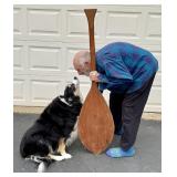 AMAZON RIVER TRIBE YANOMAMI CANOE PADDLE