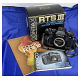 CONTAX RTS III 35mm SLR FILM CAMERA BLACK BODY +++
