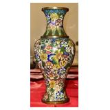JAPANESE CLOISONNE ENAMEL VASE - MILLEFIORI