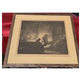 OLD LITHOGRAPH - THURBER FINE ART CHICAGO