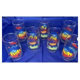 7 DIET PEPSI SODA POP ADVERTISING GLASSES