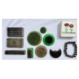 11 VINTAGE FLOWER FROGS