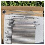 30 VINTAGE DENTAL TOOL PICKS