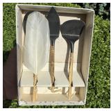JAPAN TEA CEREMONY ASH CLEANING SET & ORIGINAL BOX