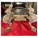 FRENCH ENAMEL CLOISONNE INCENSE BURNER