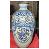 VINTAGE JAPANESE CLOISONNE ENAMEL VASE - DRAGON