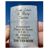 VINTAGE CIGARETTE LIGHTER - KLINE TAVERN