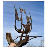 BRUTALIST JUNK ART SAILING SHIP