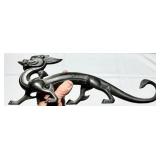 VINTAGE DRAGON DOORSTOP - HEAVY CAST IRON - ORNATE