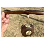 JAPANESE SMOKING PIPE HOLDER and TOBACCO BOX