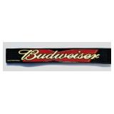 4 BAR RAIL ADVERTISING DRINK MAT BUDWEISER BOW TIE