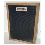 JAMESON WHISKEY ADVERTISING LETTER / MENU BOARD